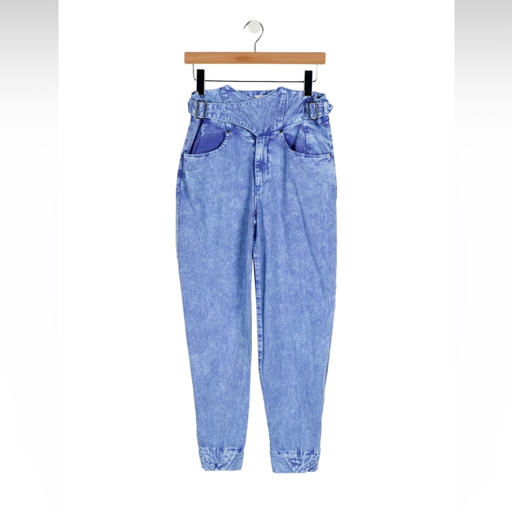 Noam Hanoch high rise belt jeans